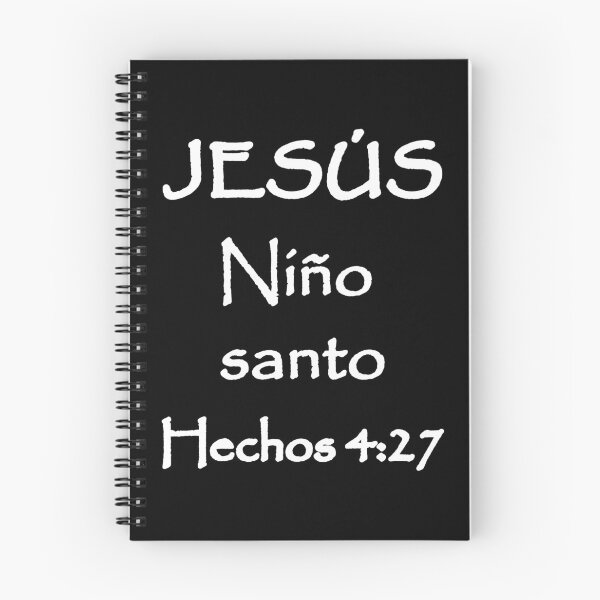Item preview, Acts 4:27 Jesus Holy Child Spanish Bible Verse designed and sold by NombresDeJesus.