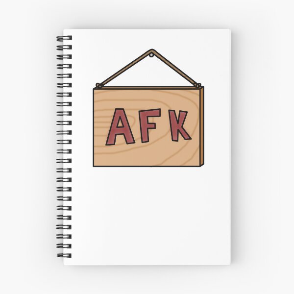 Item preview, AFK Wooden Sign designed and sold by Comfort-Station.