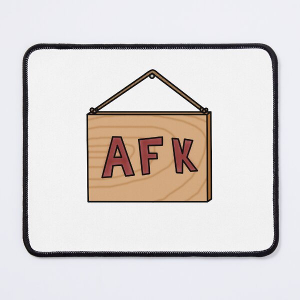 Item preview, AFK Wooden Sign designed and sold by Comfort-Station.