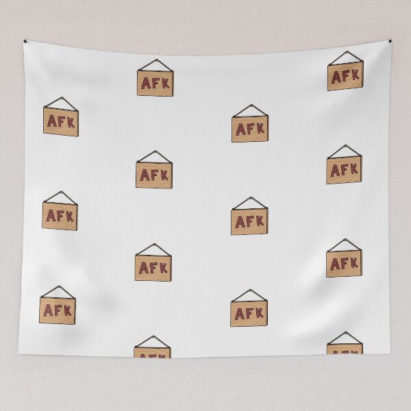 Item preview, AFK Wooden Sign designed and sold by Comfort-Station.