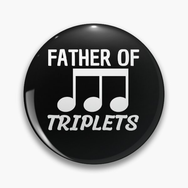 Item preview, Father of Triplets Funny Music (Black) designed and sold by Printshac.