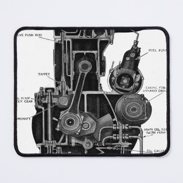 Item preview, engine block cross section,mechanics oil engine blockhead designed and sold by richandpure.