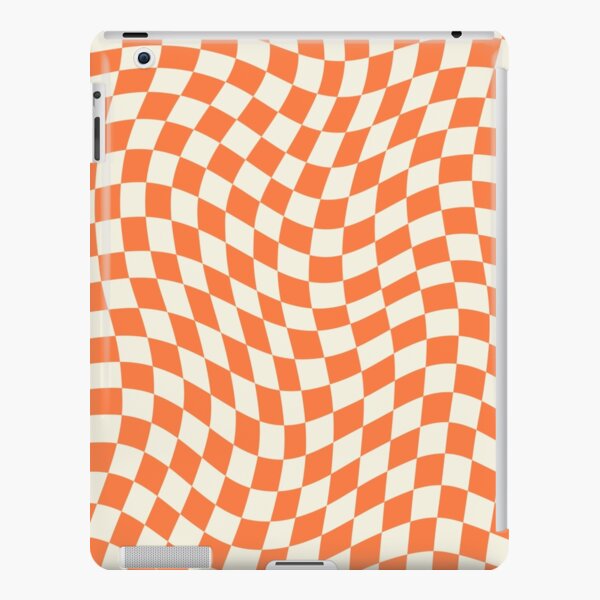 Wavy Orange  Checks iPad Snap Case