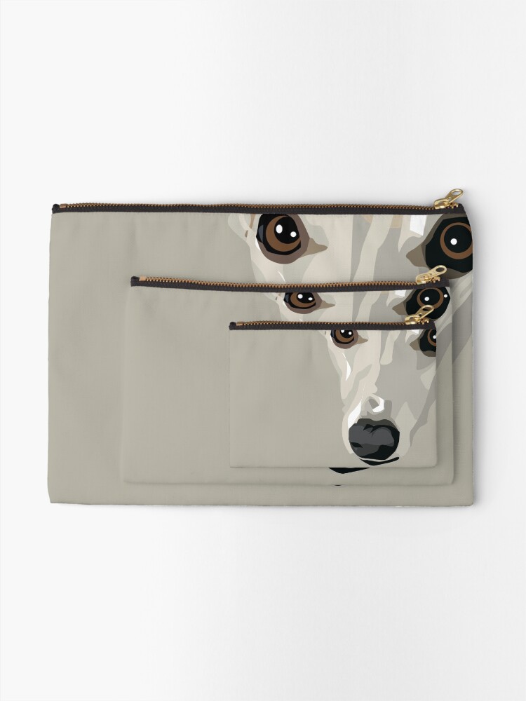 Alternate view of Fawn Whippet Zipper Pouch