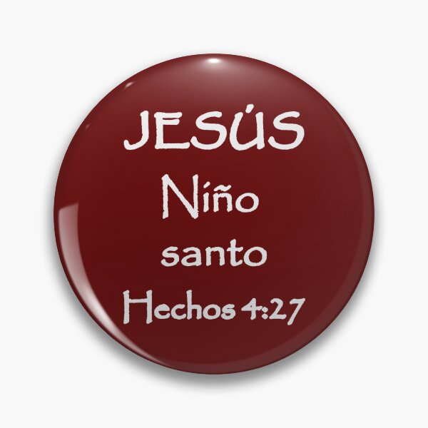 Item preview, Acts 4:27 Jesus Holy Child Spanish Bible Verse designed and sold by NombresDeJesus.