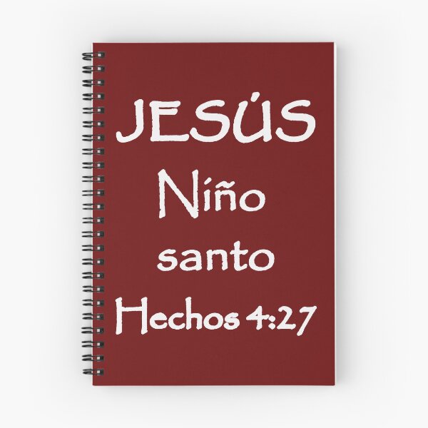 Item preview, Acts 4:27 Jesus Holy Child Spanish Bible Verse designed and sold by NombresDeJesus.