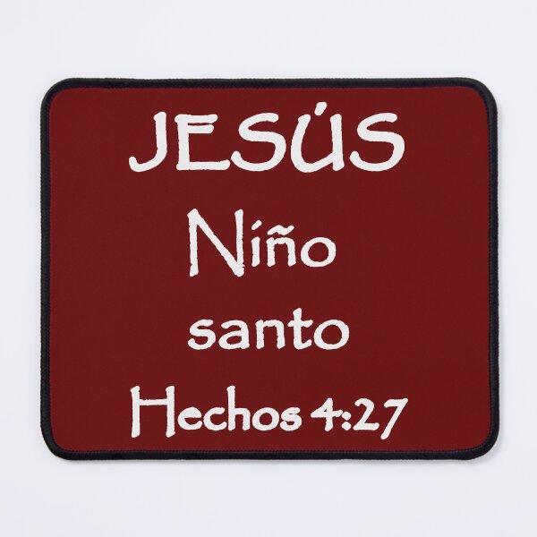 Item preview, Acts 4:27 Jesus Holy Child Spanish Bible Verse designed and sold by NombresDeJesus.