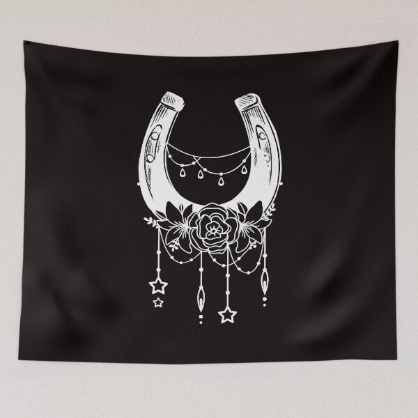 Item preview, Horseshoe Dream Catcher Lucky Equestrian Sport Horse Fan designed and sold by TomGiantDesigns.