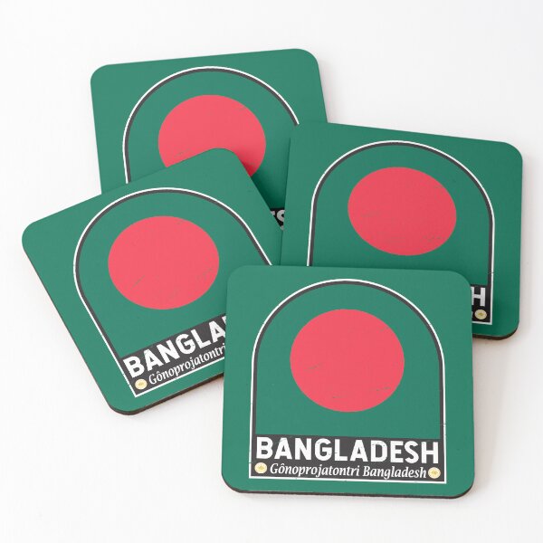 Item preview, Bangladesh Flag Emblem Distressed Vintage designed and sold by KrisSidDesigns.