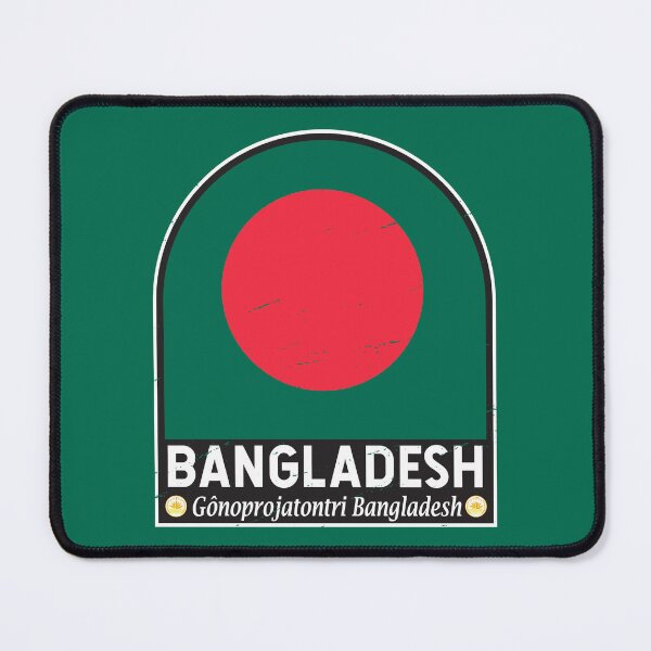 Item preview, Bangladesh Flag Emblem Distressed Vintage designed and sold by KrisSidDesigns.