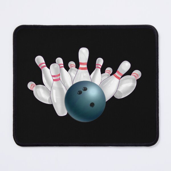 Item preview, Bowling Ball Blue and Pins designed and sold by ImagineThatNYC.