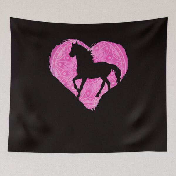Item preview, Heart Horse Fan Horses Riding Equestrian Sport Horseshoe designed and sold by TomGiantDesigns.
