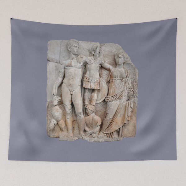 Item preview, Augustus and Victory Sebastion Relief Classical Art Cut Out designed and sold by taiche.