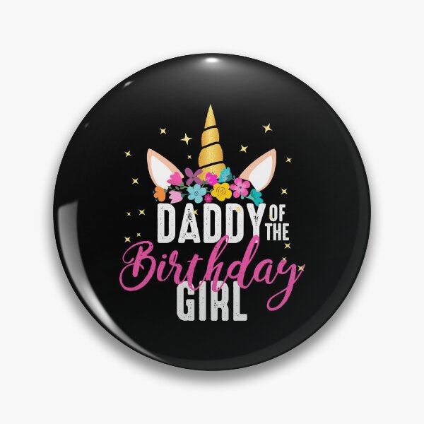 Item preview, Daddy Of The Birthday Girl Father Gift Unicorn Birthday designed and sold by PameGraha.