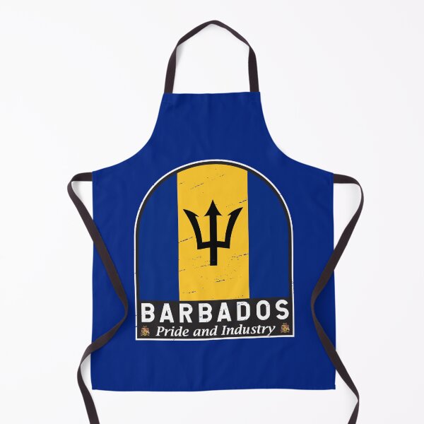 Item preview, Barbados Flag Emblem Distressed Vintage designed and sold by KrisSidDesigns.