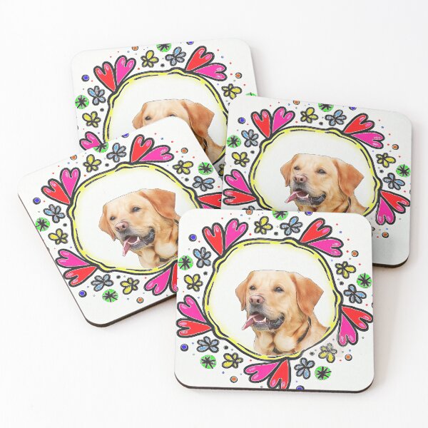 Item preview, Cute Labrador Dog with Heart  designed and sold by formylovelydog.