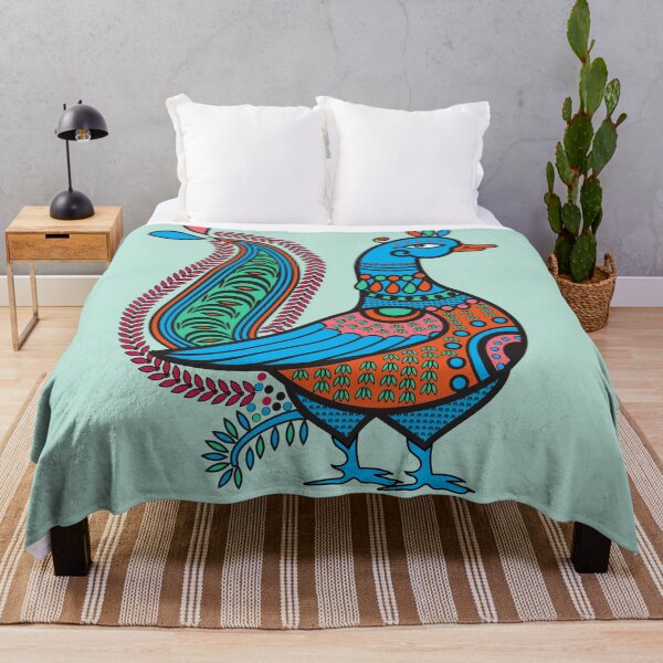 Item preview, Ethnic Art Colorful Indian Duck Illustration designed and sold by Anna Lemos.