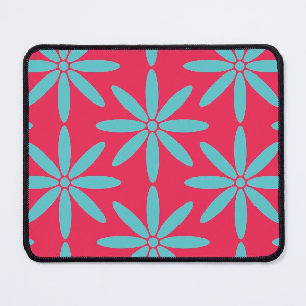 Item preview, Pink and Blue Vibrant Flower Fusion  designed and sold by RhubarbMyrtle.
