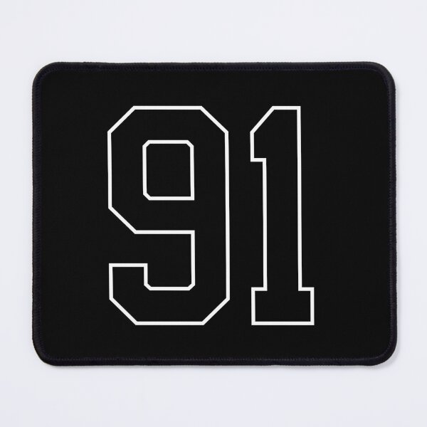 Item preview, Black Number 91 lucky sports jersey ninety one designed and sold by HeavyStyle.