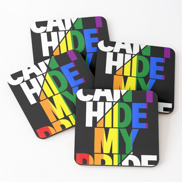 Item preview, Can't Hide My Pride LGBTQ Gay Pride Flag Rainbow LGBT designed and sold by DavidBenson47.
