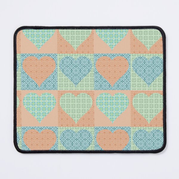 Item preview, Valentines on Squares Vintage Patchwork designed and sold by Anna Lemos.