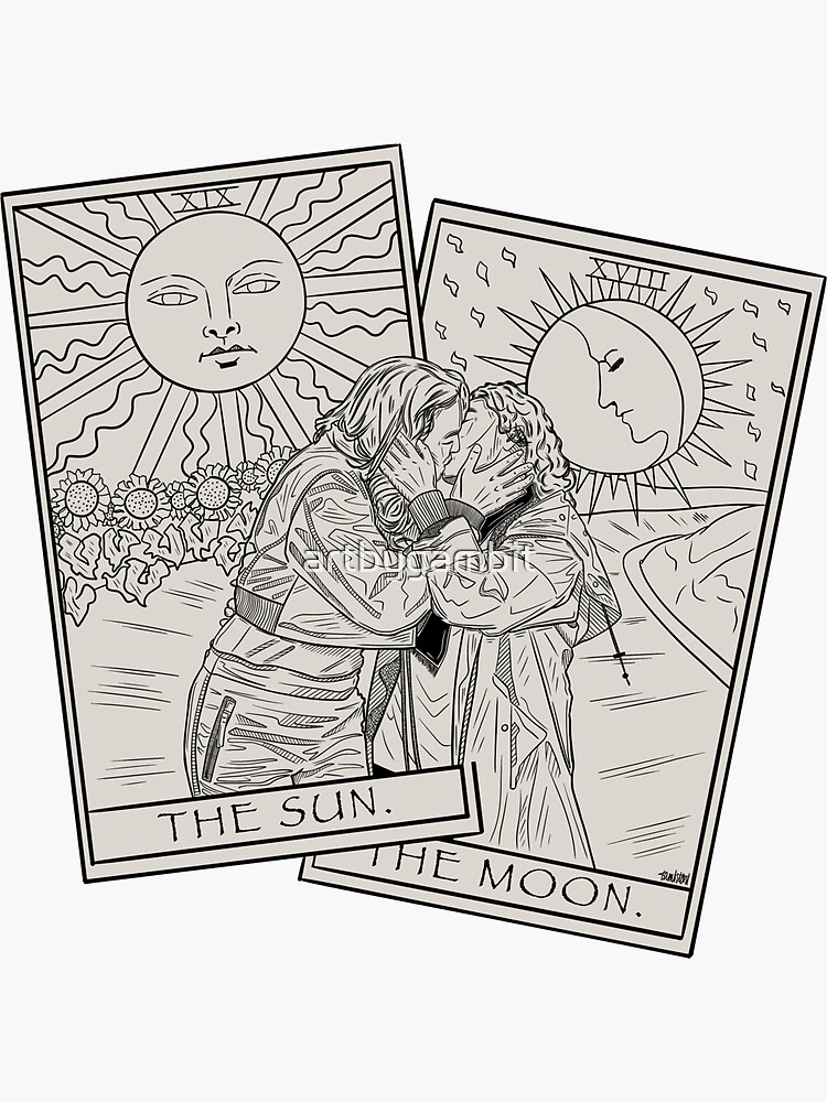 Thumbnail 3 of 3, Sticker, Villaneve Tarot Card designed and sold by artbygambit.