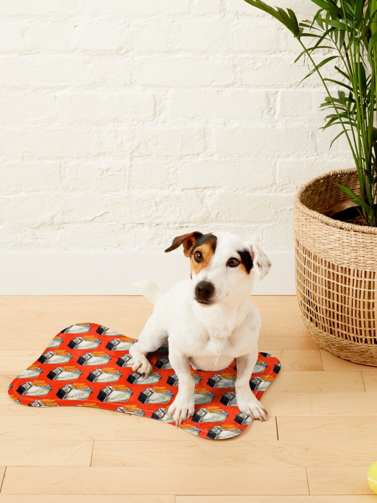 Alternate view of Toaster Pattern - Red Pet Mat
