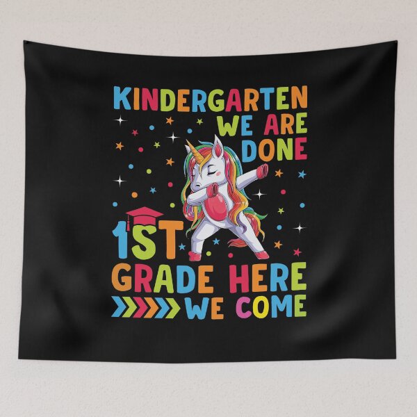 Item preview, Kindergarten We Are Done 1st Grade Here We Come Shirt, First Grader Shirt, Kindergarten Graduation Tee, 1st Grader Shirt, Look Out 1st Grade designed and sold by aymob.