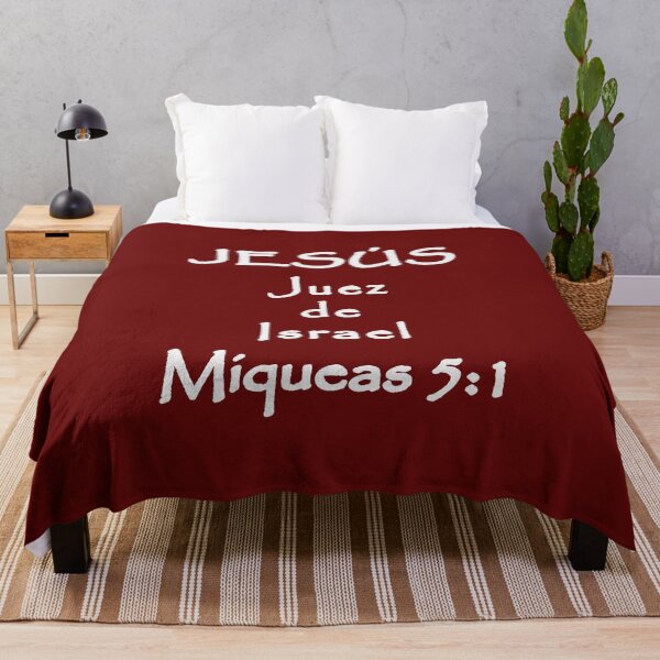 Item preview, Micah 5:1 Jesus Judge of Israel Spanish Bible Verse designed and sold by NombresDeJesus.