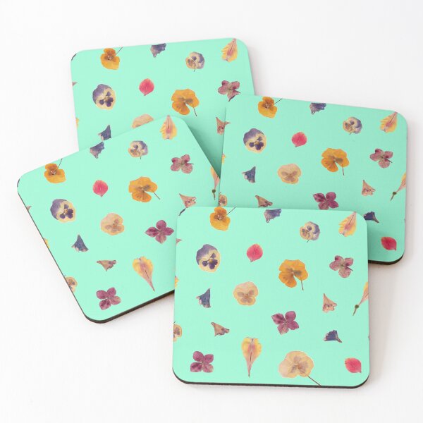 Item preview, Dried natural flower petals seamless patterns designed and sold by AleFairyland.