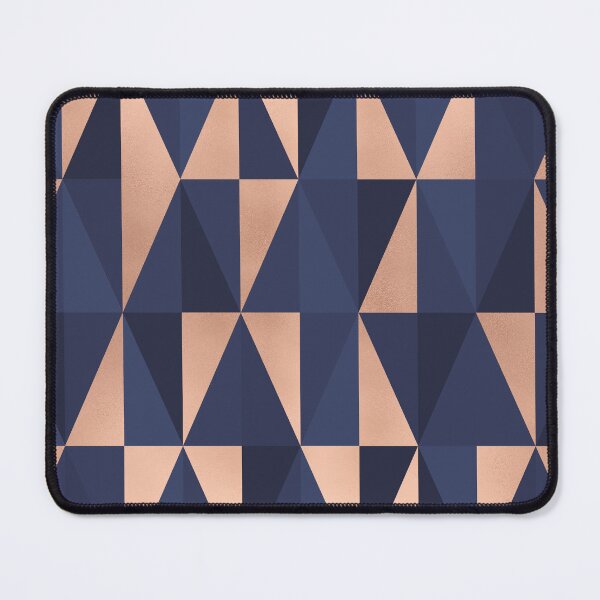 Item preview, Rose Gold & Navy Geo Abstract designed and sold by Blue-Banana.