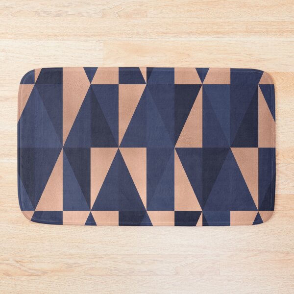 Item preview, Rose Gold & Navy Geo Abstract designed and sold by Blue-Banana.
