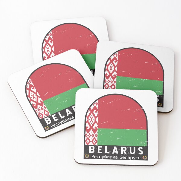 Item preview, Belarus Flag Emblem Distressed Vintage designed and sold by KrisSidDesigns.