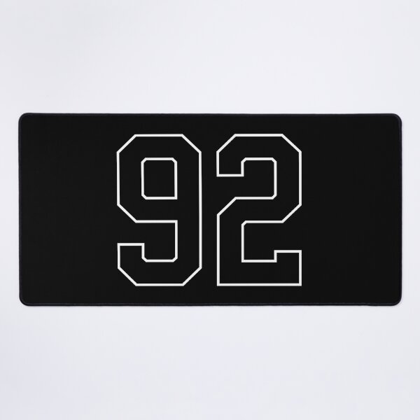 Item preview, Black Number 92 lucky sports jersey ninety two designed and sold by HeavyStyle.