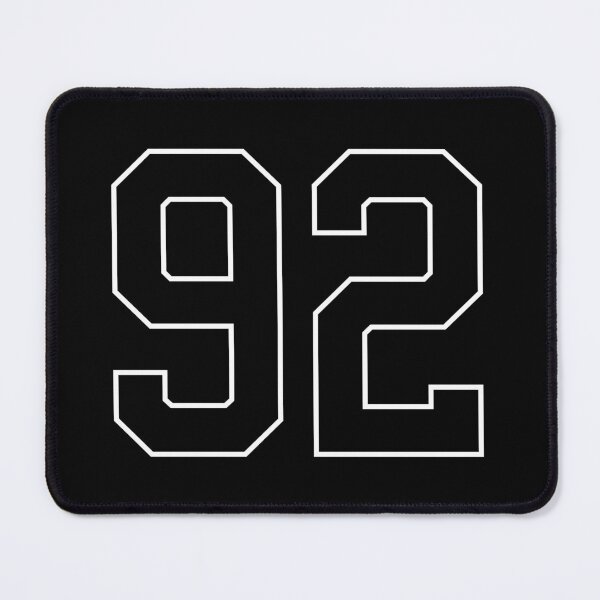 Item preview, Black Number 92 lucky sports jersey ninety two designed and sold by HeavyStyle.