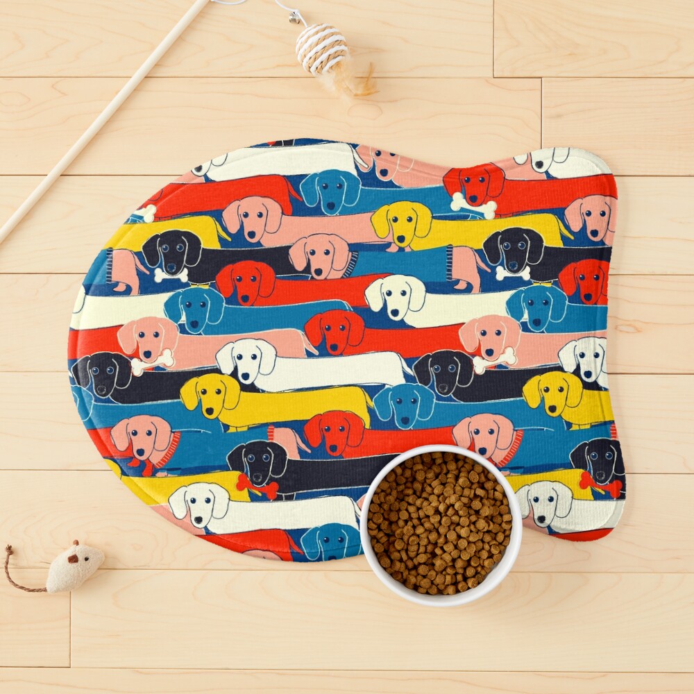 COLORED CUTE DOGS PATTERN 2 Pet Mat