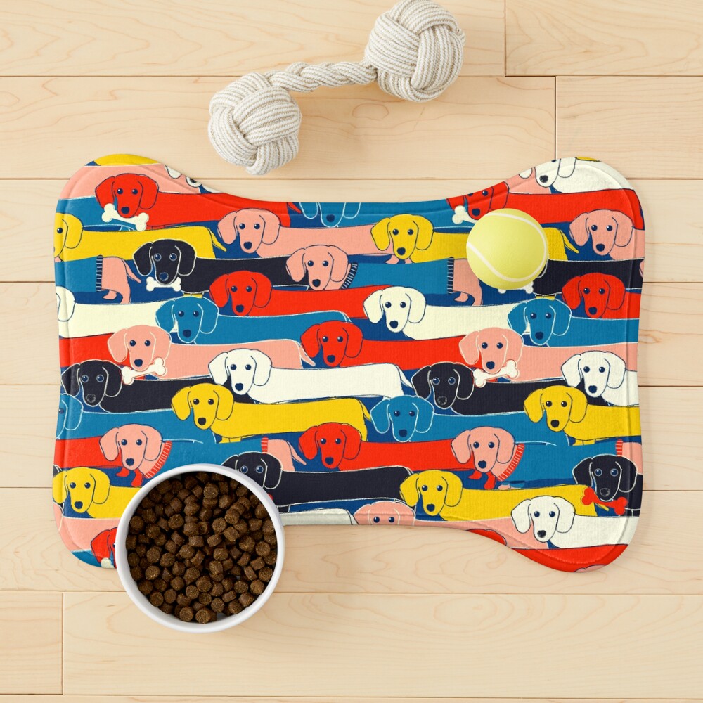 COLORED CUTE DOGS PATTERN 2 Pet Mat