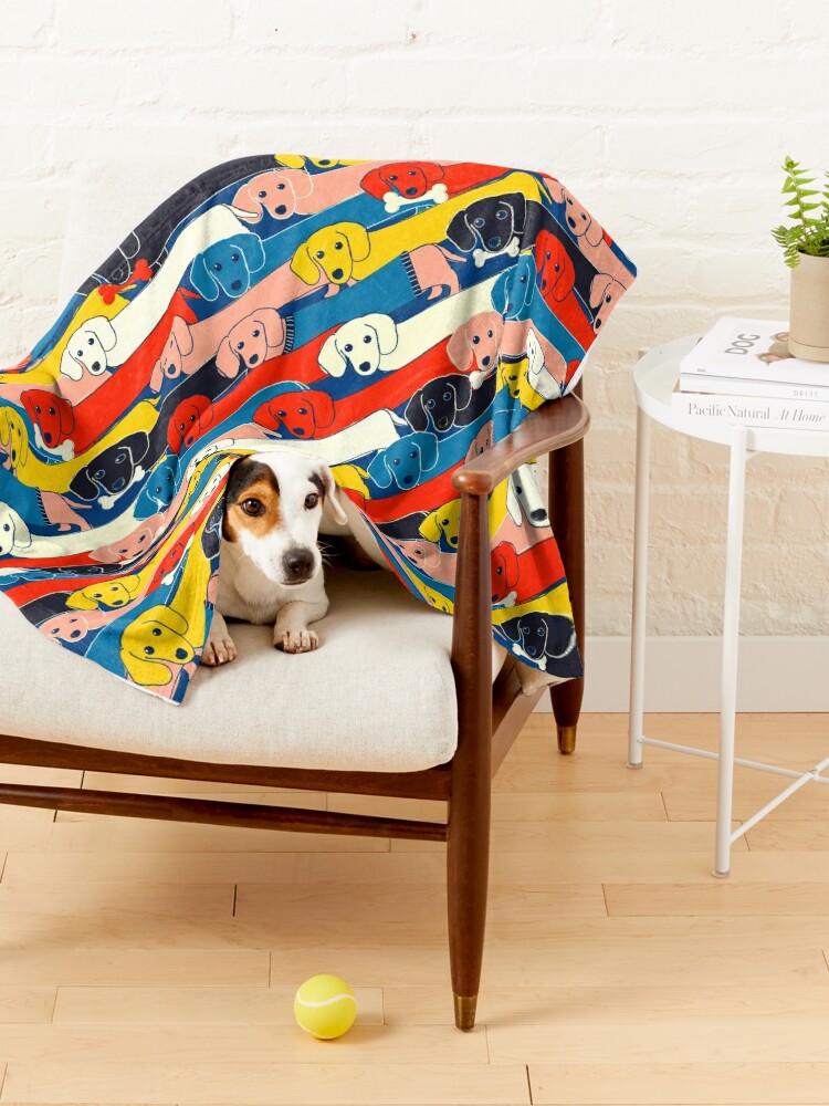 Alternate view of COLORED CUTE DOGS PATTERN 2 Pet Blanket