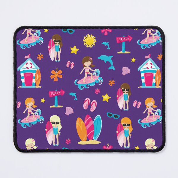 Item preview, Kawaii Surfer girl Pattern designed and sold by TamGustam.