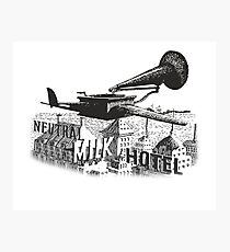 in the aeroplane over the sea Photographic Print