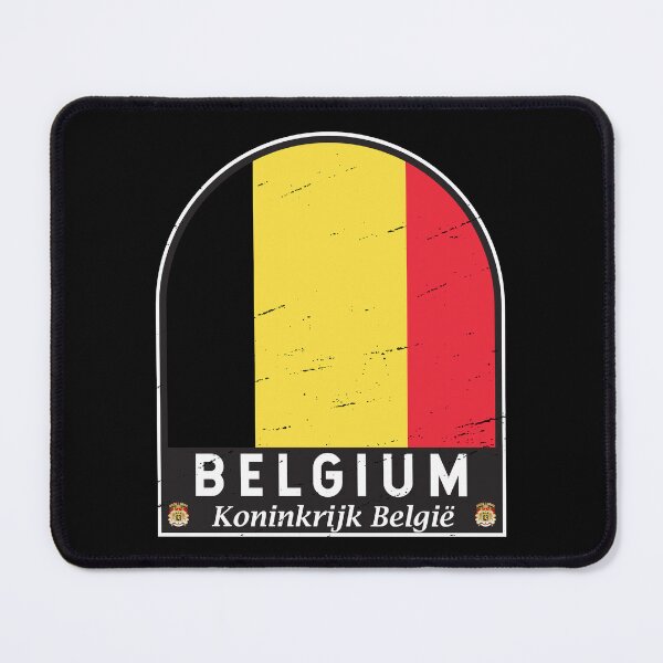 Item preview, Belgium Flag Emblem Distressed Vintage designed and sold by KrisSidDesigns.