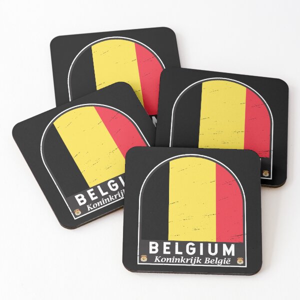 Item preview, Belgium Flag Emblem Distressed Vintage designed and sold by KrisSidDesigns.