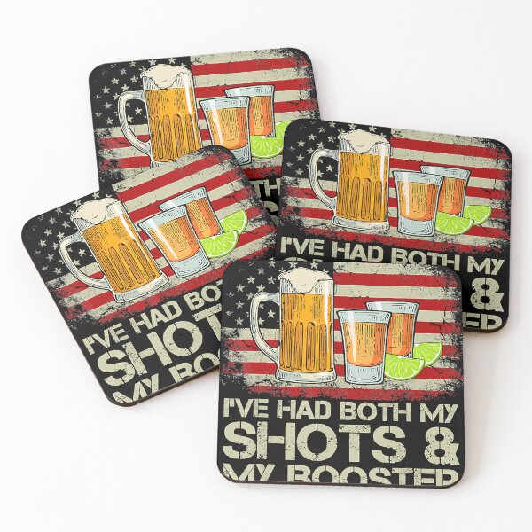 Item preview, Don't Worry I've Had Both My Shots And Booster American Flag designed and sold by JohnRobertson47.
