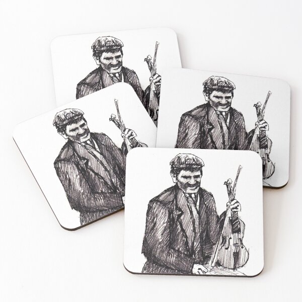 Item preview, Old Irish Fiddler Violin Fiddle Pencil Sketch  designed and sold by BuyIrishArt.