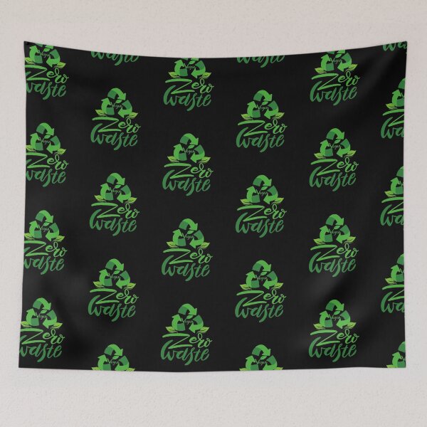 Item preview, Vegan Zero Waste - Green Typography designed and sold by SBWorld.