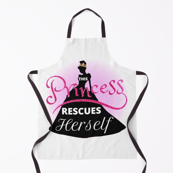 Item preview, Copy of This Princess Rescues Herself Pink Glitter Sparkly Princess Silhouette Design with Crown Purple Glow designed and sold by TacoRose.