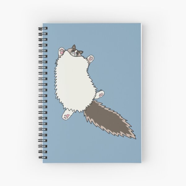 Item preview, Fluffy Ragdoll Cat Stretch - Glacial Lake Background designed and sold by EcoElsa.