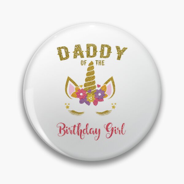 Item preview, Daddy Of The Birthday Girl Unicorn Matching designed and sold by PameGraha.