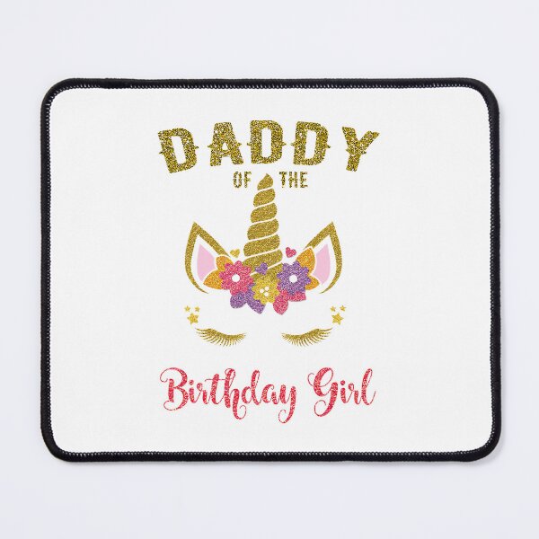 Item preview, Daddy Of The Birthday Girl Unicorn Matching designed and sold by PameGraha.