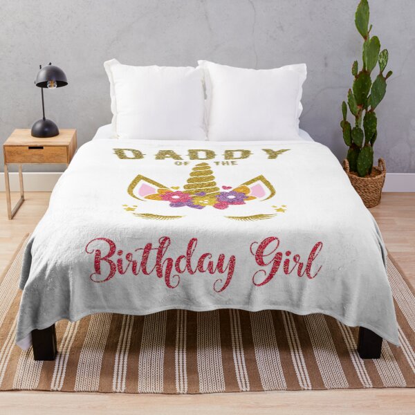 Item preview, Daddy Of The Birthday Girl Unicorn Matching designed and sold by PameGraha.